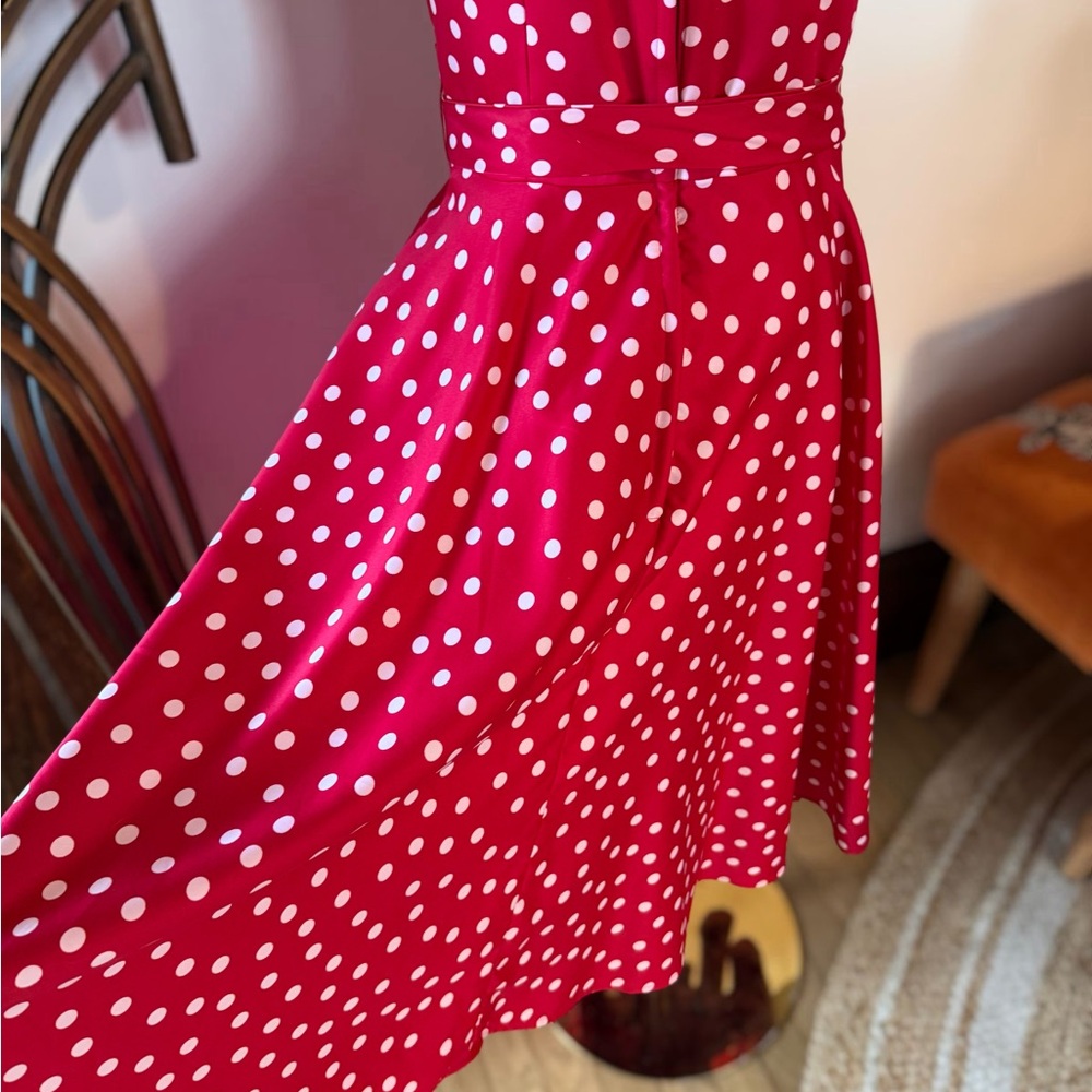 Fabulous Red Polka Dot Fit and Flare Dress! - Picture 7 of 16